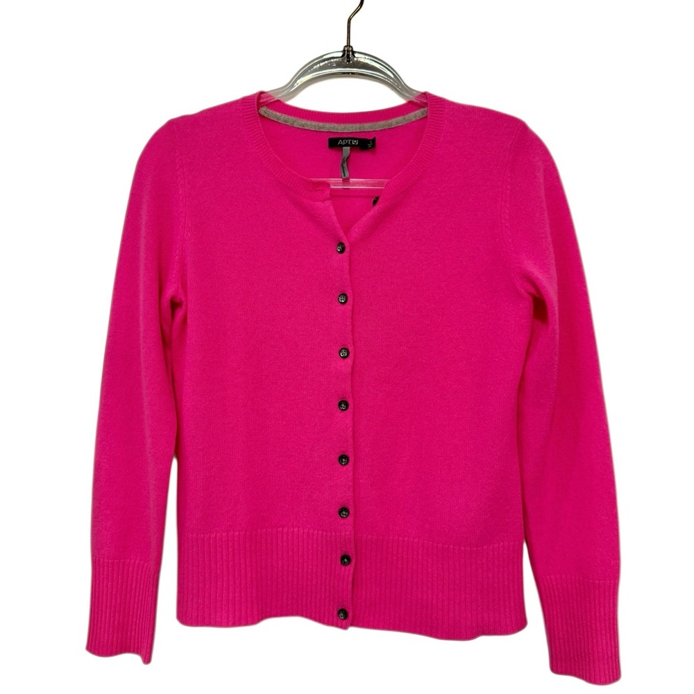 Apt. 9 Pink Women's Cashmere Cardigan Sweater